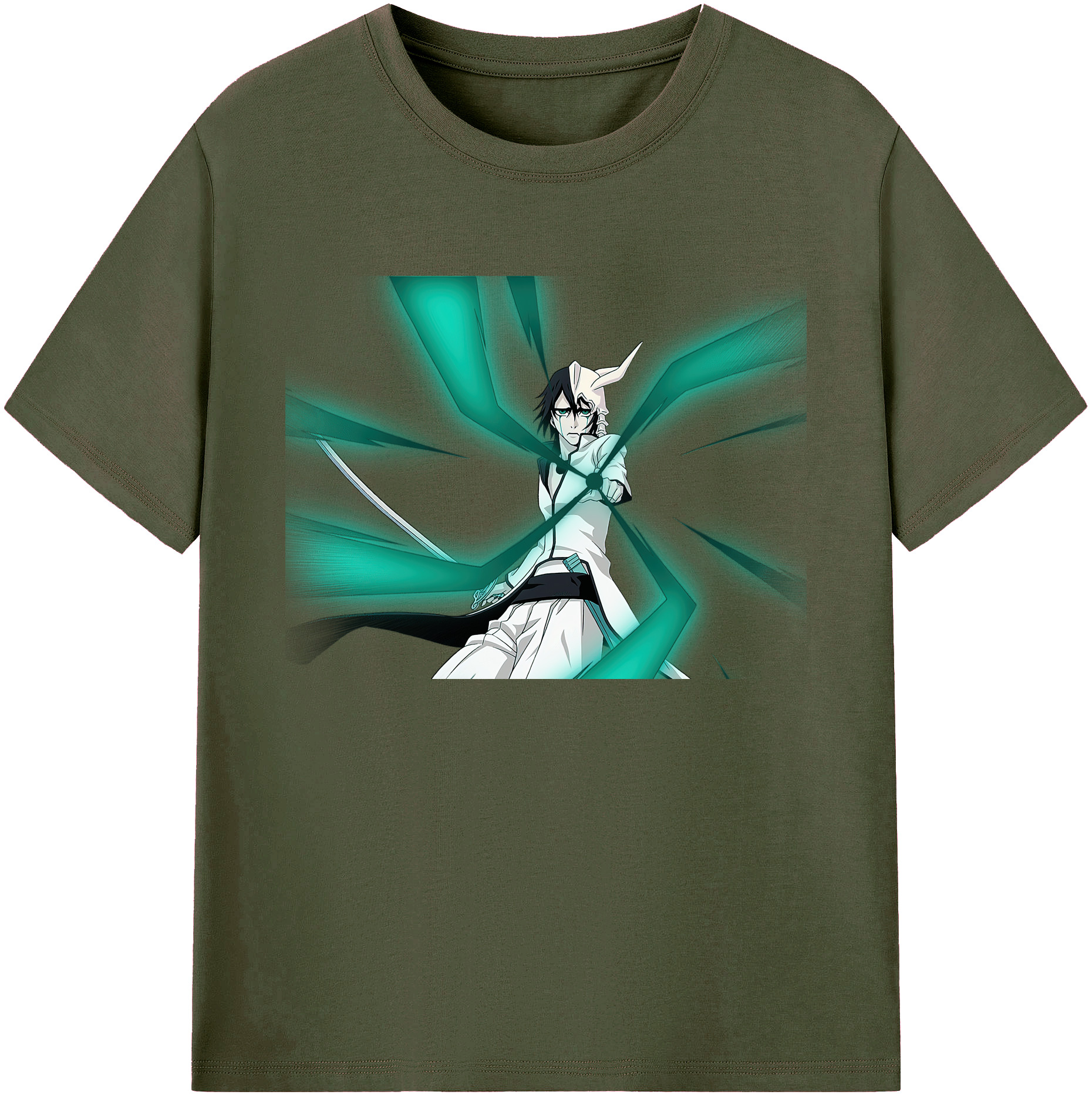 （画像用） ブリーチ ウルキオラ·シファー BLEACH Ulquiorra cifer 綿100％ メンズ半袖Tシャツ｜肌触りやわらか＆通気性